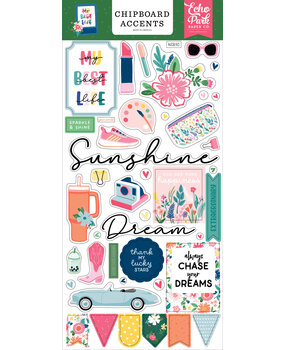 Echo Park My Best Life Chipboard Accents (MBL367021) (OUTLET)