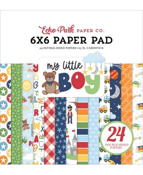 Echo Park My Little Boy 6x6 Inch Paper Pad (MLB357023) (OUTLET)