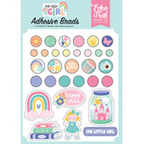 Echo Park My Little Girl Adhesive Brads (MLG358020) (OUTLET)