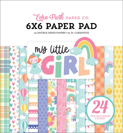 Echo Park My Little Girl 6x6 Inch Paper Pad (MLG358023) (OUTLET)