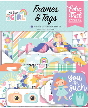 Echo Park My Little Girl Frames & Tags (MLG358025) (OUTLET)