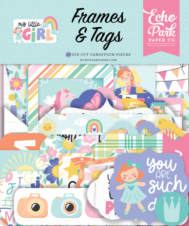 Echo Park My Little Girl Frames & Tags (MLG358025) (OUTLET)
