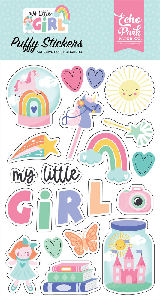 Echo Park My Little Girl Puffy Stickers (MLG358066) (OUTLET)