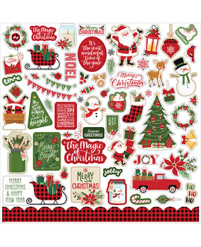 Echo Park The Magic Of Christmas 12x12 Inch Element Sticker (MOC286014) (OUTLET)