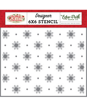 Echo Park Magic Of Snowfall Stencil (MOC286033) (OUTLET)