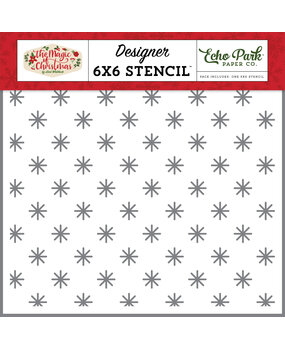 Echo Park Simple Snow Stencil (MOC286034) (OUTLET)