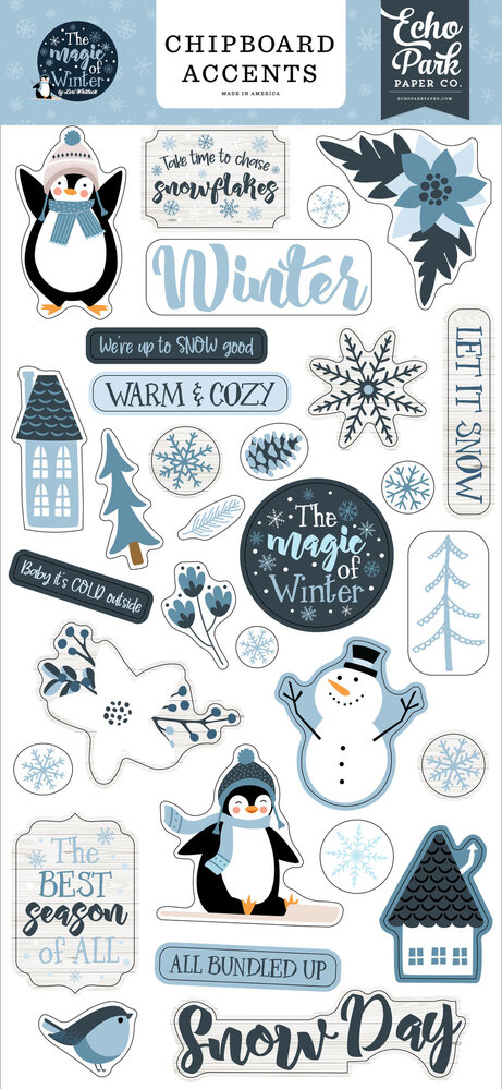Echo Park The Magic Of Winter Chipboard Accents (MOW291021) (OUTLET)