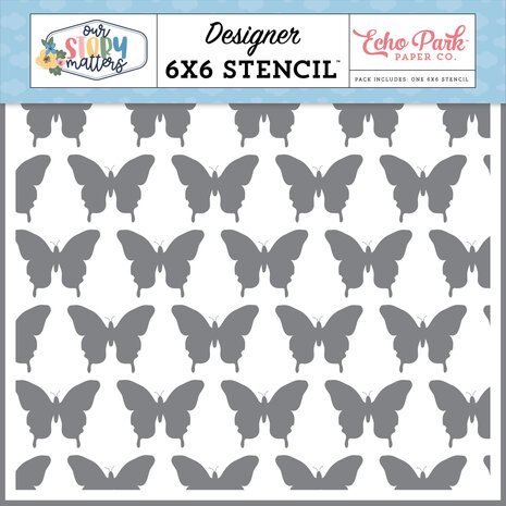 Echo Park Simply The Best Butterflies Stencil (MSM317033) (OUTLET)