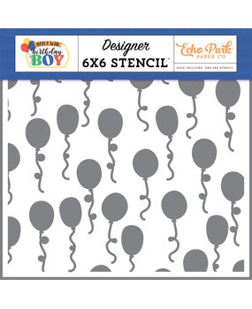 Echo Park Birthday Bash Balloons Stencil (MWB348033) (OUTLET)