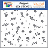 Echo Park Confetti And Stars Stencil (MWB348035) (OUTLET)