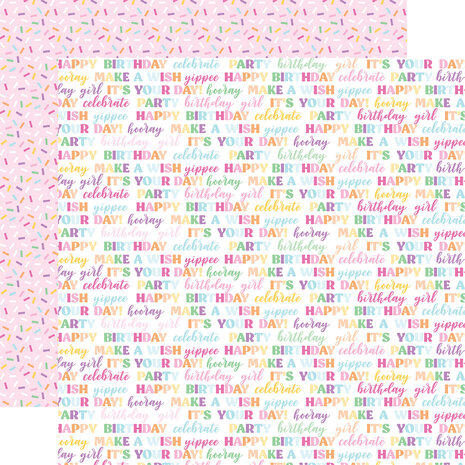 Echo Park Make A Wish Birthday Girl 12x12 Inch Collection Kit (MWG349016) (OUTLET)