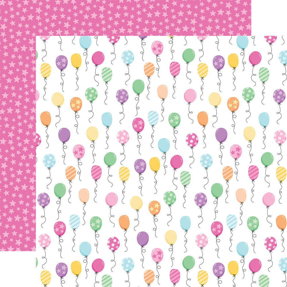 Echo Park Make A Wish Birthday Girl 12x12 Inch Collection Kit (MWG349016) (OUTLET)