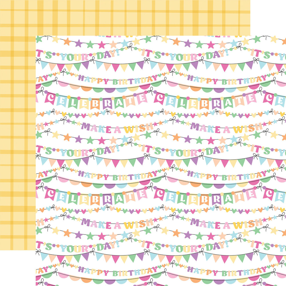 Echo Park Make A Wish Birthday Girl 6x6 Inch Paper Pad (MWG349023) (OUTLET)