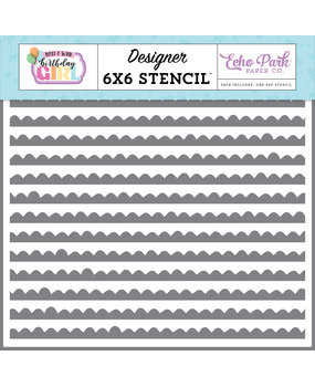 Echo Park Birthday Girl Borders Stencil (MWG349033) (OUTLET)