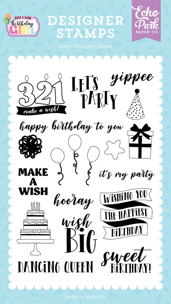 Echo Park Yippee Designer Stamps (MWG349043) (OUTLET)