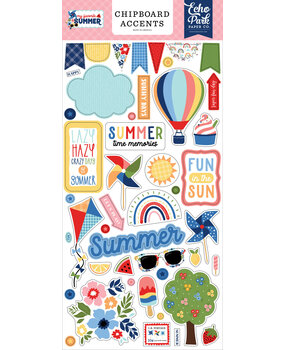 Echo Park My Favorite Summer Chipboard Accents (MYS273021) (OUTLET)