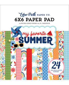 Echo Park My Favorite Summer 6x6 Inch Paper Pad (MYS273023) (OUTLET)