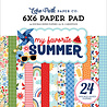 Echo Park My Favorite Summer 6x6 Inch Paper Pad (MYS273023) (OUTLET)