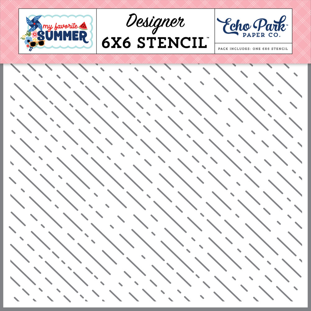 Echo Park Summer Rays Stencil (MYS273033) (OUTLET)