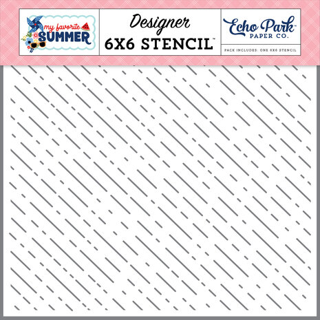 Echo Park Summer Rays Stencil (MYS273033) (OUTLET)