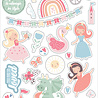 Echo Park Our Little Princess Chipboard Accents (OLP271021) (OUTLET)