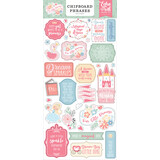 Echo Park Our Little Princess Chipboard Phrases (OLP271022) (OUTLET)