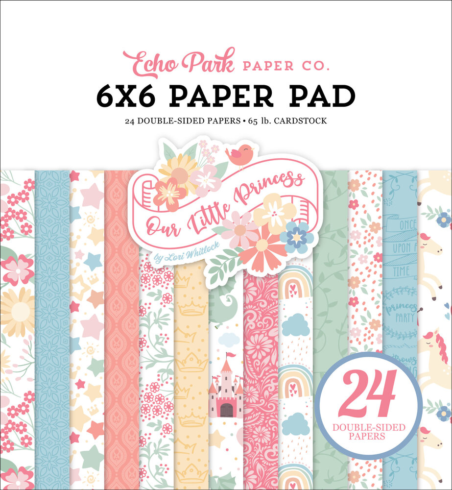 Echo Park Our Little Princess 6x6 Inch Paper Pad (OLP271023) (OUTLET)