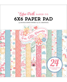 Echo Park Our Little Princess 6x6 Inch Paper Pad (OLP271023) (OUTLET)
