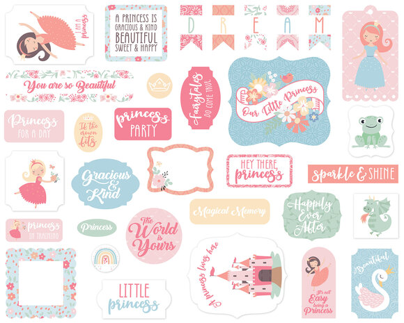 Echo Park Our Little Princess Ephemera (OLP271024) (OUTLET)