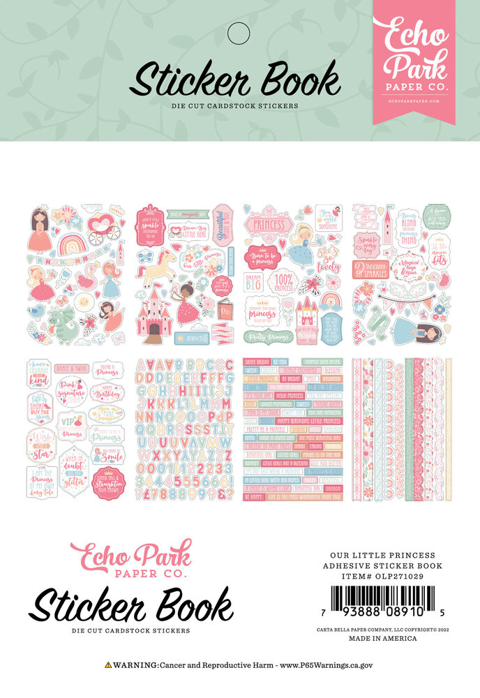 Echo Park Our Little Princess Sticker Book (OLP271029) (OUTLET)