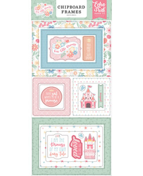 Echo Park Our Little Princess Chipboard Frames (OLP271065) (OUTLET)