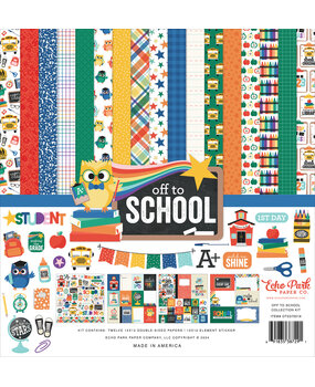 Echo Park Off To School 12x12 Inch Collection Kit (OTS370016) (OUTLET)