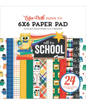 Echo Park Off To School 6x6 Inch Paper Pad (OTS370023) (OUTLET)