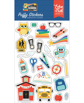 Echo Park Off To School Puffy Stickers (OTS370066) (OUTLET)