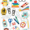Echo Park Off To School Puffy Stickers (OTS370066) (OUTLET)