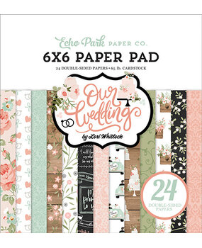 Echo Park Our Wedding 6x6 Inch Paper Pad (OW224023) (OUTLET)