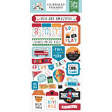 Echo Park Play All Day Boy Chipboard Phrases (PAB269022) (OUTLET)