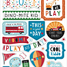 Echo Park Play All Day Boy Chipboard Phrases (PAB269022) (OUTLET)
