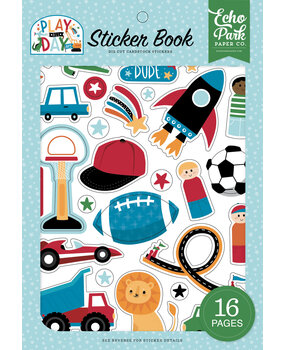 Echo Park Play All Day Boy Sticker Book (PAB269029) (OUTLET)