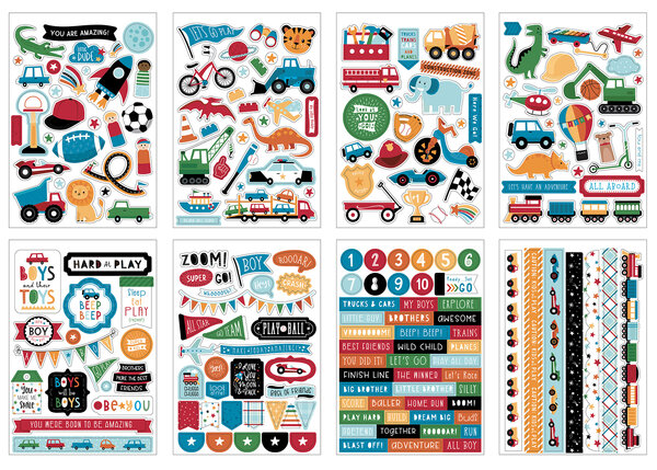 Echo Park Play All Day Boy Sticker Book (PAB269029) (OUTLET)