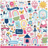 Echo Park Play All Day Girl 12x12 Inch Element Sticker (PAG268014) (OUTLET)