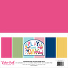Echo Park Play All Day Girl 12x12 Inch Coordinating Solids Paper Pack (PAG268015) (OUTLET)