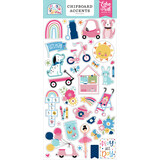 Echo Park Play All Day Girl Chipboard Accents (PAG268021) (OUTLET)