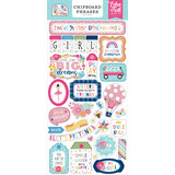 Echo Park Play All Day Girl Chipboard Phrases (PAG268022) (OUTLET)