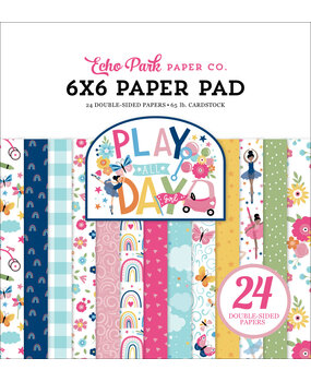 Echo Park Play All Day Girl 6x6 Inch Paper Pad (PAG268023) (OUTLET)