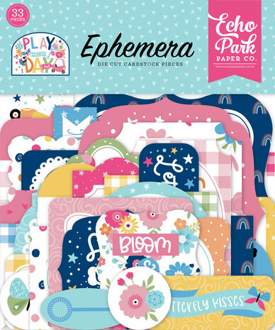 Echo Park Play All Day Girl Ephemera (PAG268024) (OUTLET)