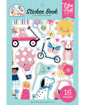 Echo Park Play All Day Girl Sticker Book (PAG268029) (OUTLET)