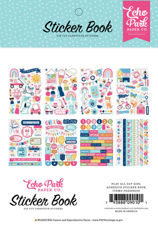 Echo Park Play All Day Girl Sticker Book (PAG268029) (OUTLET)