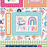 Echo Park Play All Day Girl Chipboard Frames (PAG268065) (OUTLET)