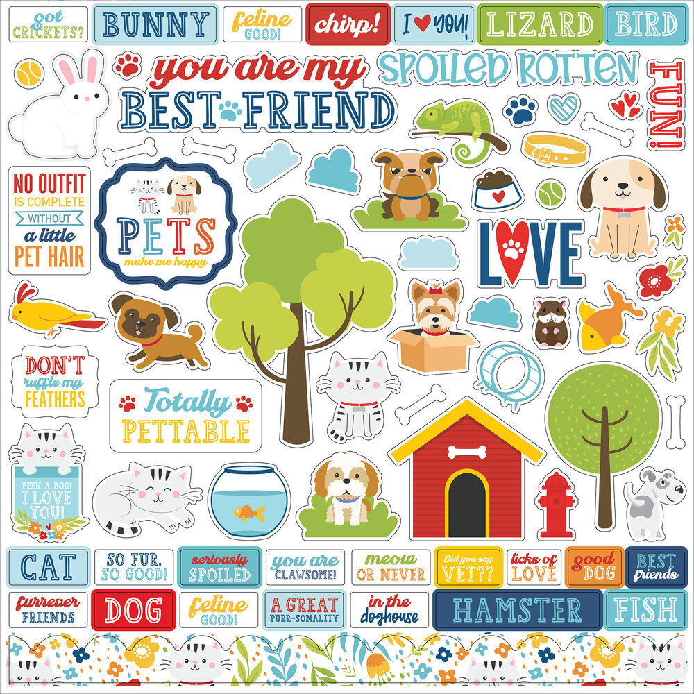 Echo Park Pets 12x12 Inch Collection Kit (PET293016) (OUTLET)